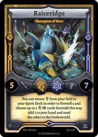 Raiceridge - Champion of Hera - Divine Champions: Sunstrike - Elestrals card