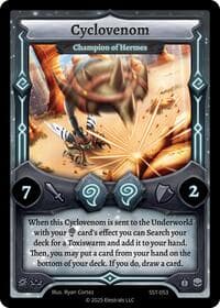 Cyclovenom - Champion of Hermes (SST-053) - Divine Champions: Sunstrike - Elestrals card