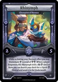 Rhinymph - Champion of Hermes - Divine Champions: Sunstrike - Elestrals card