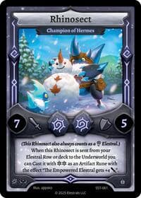Rhinosect - Champion of Hermes - Divine Champions: Sunstrike - Elestrals card