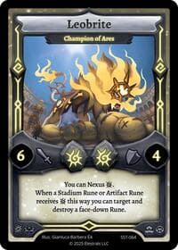 Leobrite - Champion of Ares - Divine Champions: Sunstrike - Elestrals card