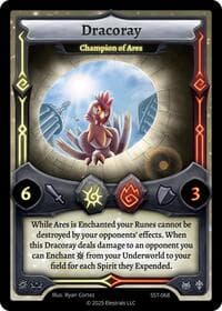 Dracoray - Champion of Ares - Divine Champions: Sunstrike - Elestrals card