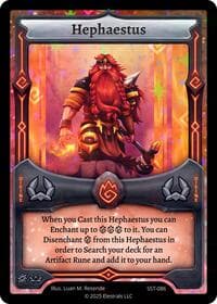 Hephaestus (SST-086) - Divine Champions: Sunstrike - Elestrals card