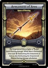 Armament of Ares - Spear of Piercing - Divine Champions: Sunstrike - Elestrals card