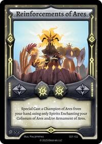 Reinforcements of Ares (SST-102) - Divine Champions: Sunstrike - Elestrals card