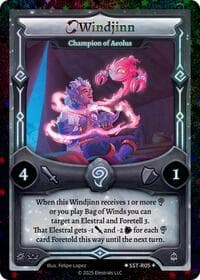Windjinn - Champion of Aeolus (SST-R05) - Divine Champions: Sunstrike - Elestrals card