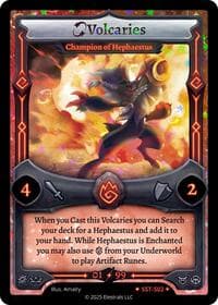 Volcaries - Champion of Hephaestus (SST-S02) - Divine Champions: Sunstrike - Elestrals card