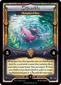 Quackle - Champion of Hera (SST-S06) - Divine Champions: Sunstrike - Elestrals card