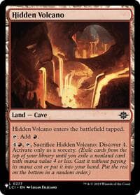 Hidden Volcano - The List Reprints - Magic: The Gathering card