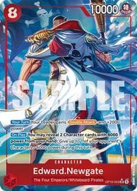 Edward.Newgate (Alternate Art) - The Time of Battle - One Piece Card Game card