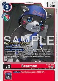 Bearmon - BT25-009 - Dual Revolution Release Event Cards - Digimon Card Game card