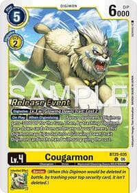 Cougarmon - Dual Revolution Release Event Cards - Digimon Card Game card