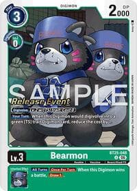 Bearmon - BT25-048 - Dual Revolution Release Event Cards - Digimon Card Game card