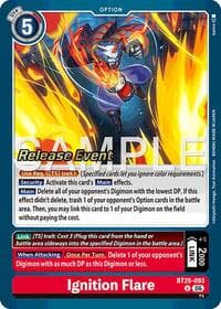 Ignition Flare - Dual Revolution Release Event Cards - Digimon Card Game card