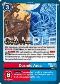 Cosmic Area - Dual Revolution Release Event Cards - Digimon Card Game card