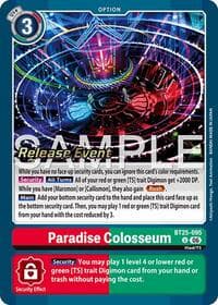Paradise Colosseum - Dual Revolution Release Event Cards - Digimon Card Game card