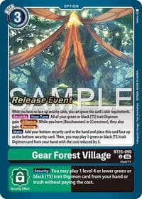 Gear Forest Village - Dual Revolution Release Event Cards - Digimon Card Game card