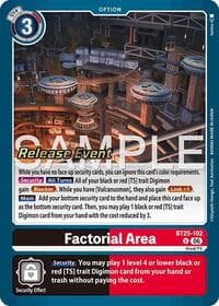 Factorial Area - Dual Revolution Release Event Cards - Digimon Card Game card