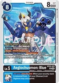 Aegiochusmon: Blue - Dual Revolution Release Event Cards - Digimon Card Game card