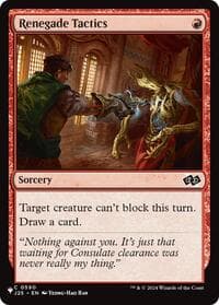 Renegade Tactics (J25) - The List Reprints - Magic: The Gathering card