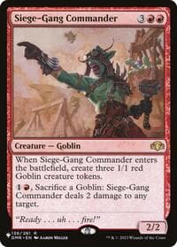Siege-Gang Commander - The List Reprints - Magic: The Gathering card