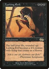 Lurking Evil - Urza's Saga - Magic: The Gathering card