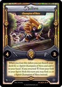 Jolten - Champion of Hera - Divine Champions: Sunstrike Promos - Elestrals card