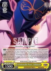Unfathomable Power, Jaldabaoth (HR) - Nazarick: Tomb of the Undead Vol.3 Extra Booster - Weiss Schwarz card