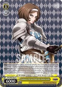 Grandmaster of the Sacred Paladin Order, Remedios Custodio - Nazarick: Tomb of the Undead Vol.3 Extra Booster - Weiss Schwarz card