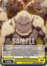 Army of Demi-Humans (B) - Nazarick: Tomb of the Undead Vol.3 Extra Booster - Weiss Schwarz card