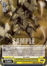 Army of Demi-Humans (C) - Nazarick: Tomb of the Undead Vol.3 Extra Booster - Weiss Schwarz card