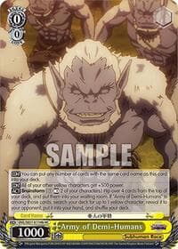 Army of Demi-Humans (B) (HC) - Nazarick: Tomb of the Undead Vol.3 Extra Booster - Weiss Schwarz card