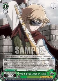 Mad-Eyed Archer, Neia (HR) - Nazarick: Tomb of the Undead Vol.3 Extra Booster - Weiss Schwarz card
