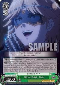 Blind Faith, Neia (HU) - Nazarick: Tomb of the Undead Vol.3 Extra Booster - Weiss Schwarz card