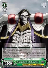Unconcealed Frustration, Ainz (HU) - Nazarick: Tomb of the Undead Vol.3 Extra Booster - Weiss Schwarz card