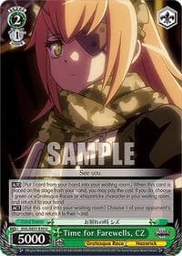 Time for Farewells, CZ - Nazarick: Tomb of the Undead Vol.3 Extra Booster - Weiss Schwarz card