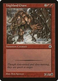 Highland Giant - Portal - Magic: The Gathering card