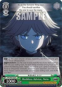Reckless Advice, Neia - Nazarick: Tomb of the Undead Vol.3 Extra Booster - Weiss Schwarz card