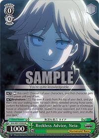 Reckless Advice, Neia (HC) - Nazarick: Tomb of the Undead Vol.3 Extra Booster - Weiss Schwarz card