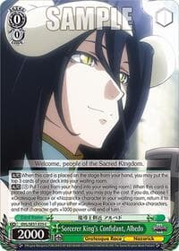 Sorcerer King's Confidant, Albedo - Nazarick: Tomb of the Undead Vol.3 Extra Booster - Weiss Schwarz card