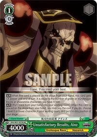 Unsatisfactory Results, Ainz (HC) - Nazarick: Tomb of the Undead Vol.3 Extra Booster - Weiss Schwarz card