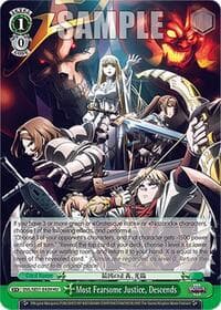 Most Fearsome Justice, Descends (HU) - Nazarick: Tomb of the Undead Vol.3 Extra Booster - Weiss Schwarz card