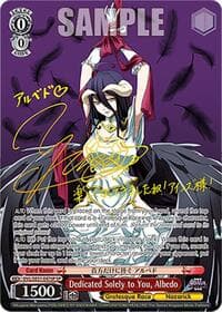 Dedicated Solely to You, Albedo (SP) - Nazarick: Tomb of the Undead Vol.3 Extra Booster - Weiss Schwarz card