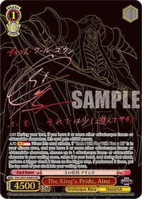 The King's Pride, Ainz (SEC) - Nazarick: Tomb of the Undead Vol.3 Extra Booster - Weiss Schwarz card