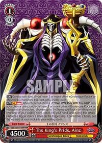 The King's Pride, Ainz (HRR) - Nazarick: Tomb of the Undead Vol.3 Extra Booster - Weiss Schwarz card