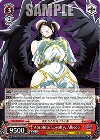 Absolute Loyalty, Albedo - Nazarick: Tomb of the Undead Vol.3 Extra Booster - Weiss Schwarz card