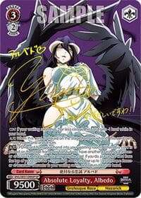 Absolute Loyalty, Albedo (SP) - Nazarick: Tomb of the Undead Vol.3 Extra Booster - Weiss Schwarz card