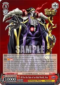 All for the Sake of an Ideal World, Ainz - Nazarick: Tomb of the Undead Vol.3 Extra Booster - Weiss Schwarz card