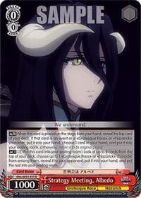 Strategy Meeting, Albedo - Nazarick: Tomb of the Undead Vol.3 Extra Booster - Weiss Schwarz card