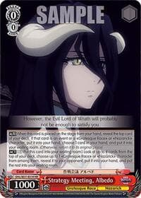 Strategy Meeting, Albedo (HR) - Nazarick: Tomb of the Undead Vol.3 Extra Booster - Weiss Schwarz card